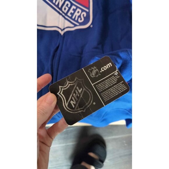 NHL Rangers Hoodie New with Tags Large Boys size 14/16 Rebook "Face Off" Collect - Picture 2 of 4